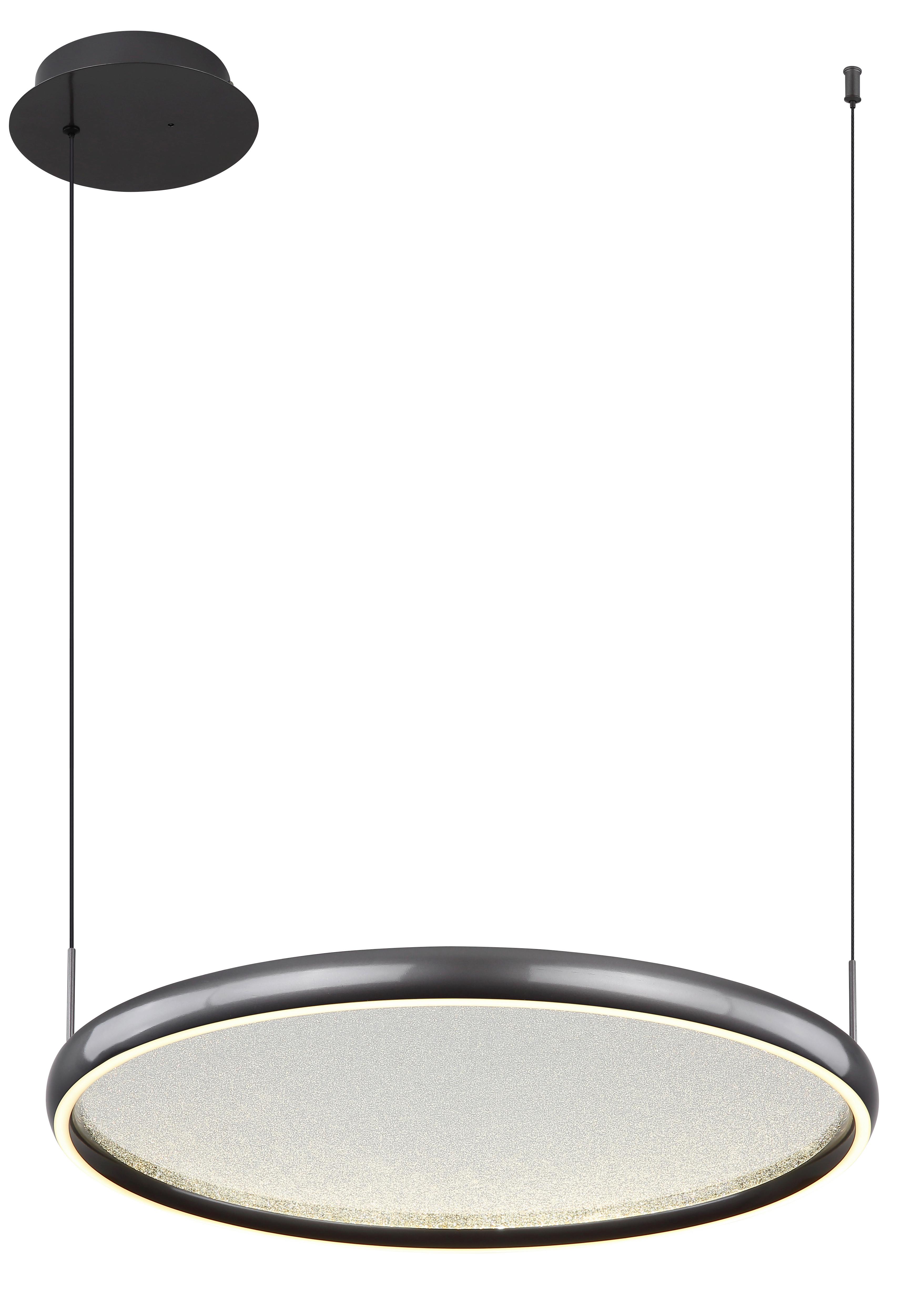 Led Függőlámpa 67186-36 - fekete/fehér, Design, műanyag/fém (63/60/150cm) - Globo