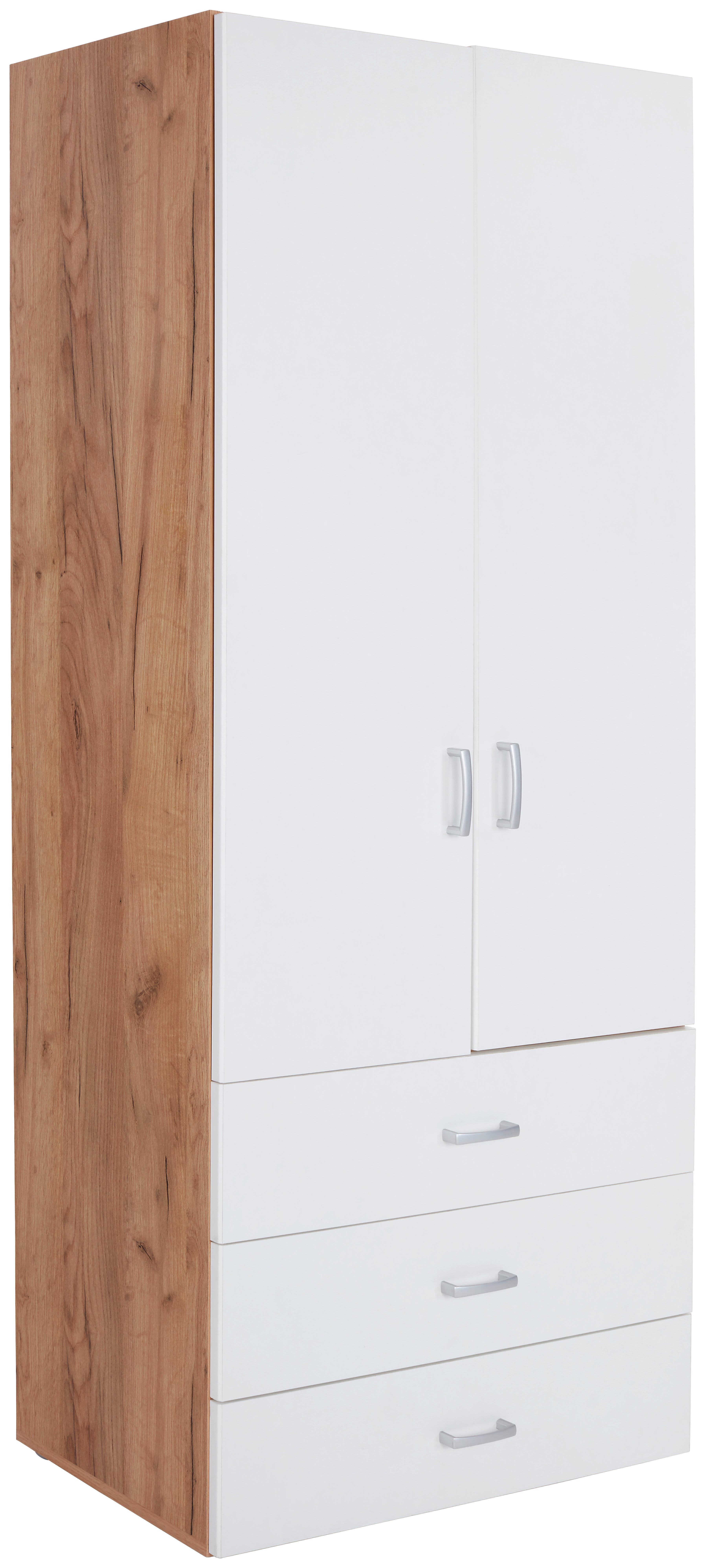 SKŘÍŇ NA ŠANONY TIO - bílá/barvy dubu, Moderní, kompozitní dřevo (80/183/37,5cm)