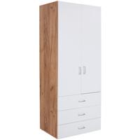 SKŘÍŇ NA ŠANONY TIO - bílá/barvy dubu, Moderní, kompozitní dřevo (80/183/37,5cm)