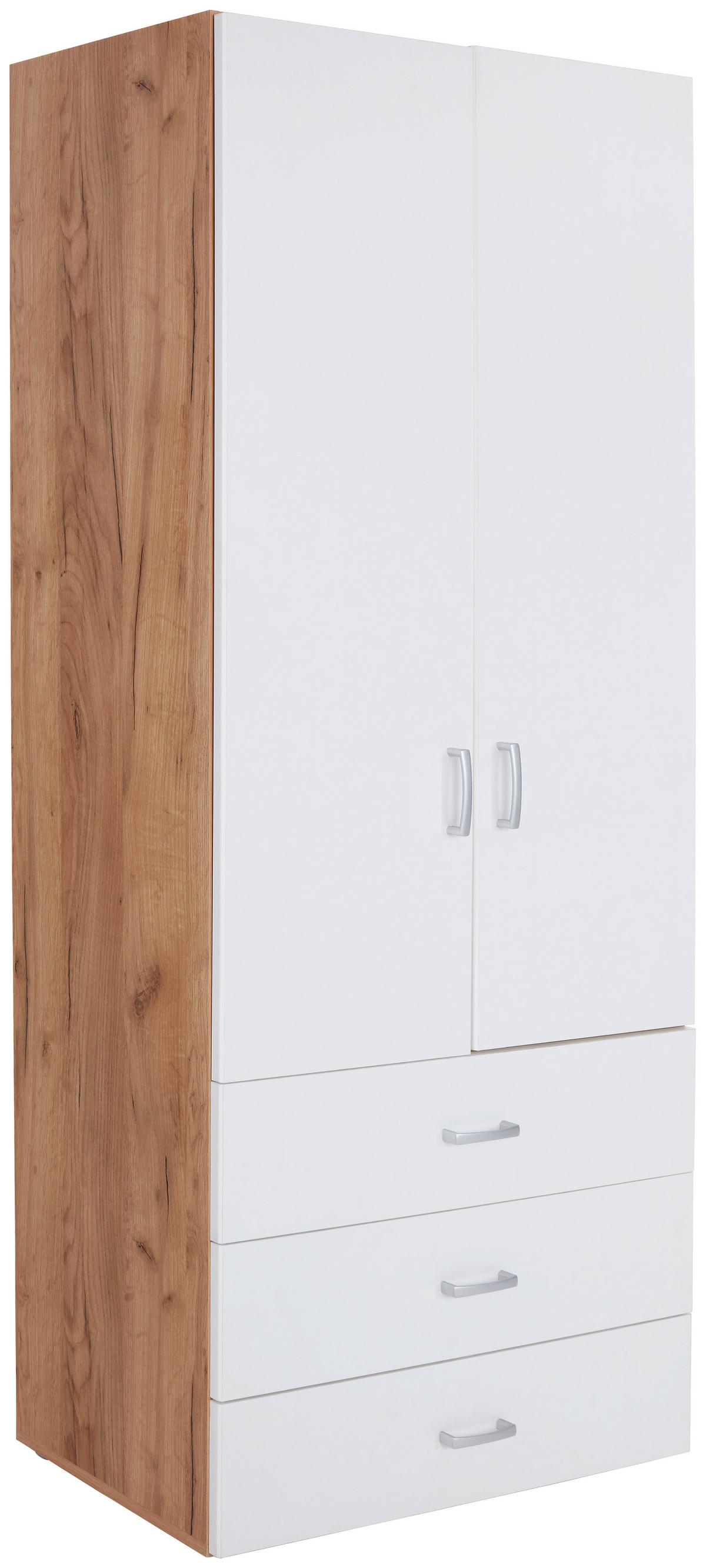 SKŘÍŇ NA ŠANONY TIO - bílá/barvy dubu, Moderní, kompozitní dřevo (80/183/37,5cm)