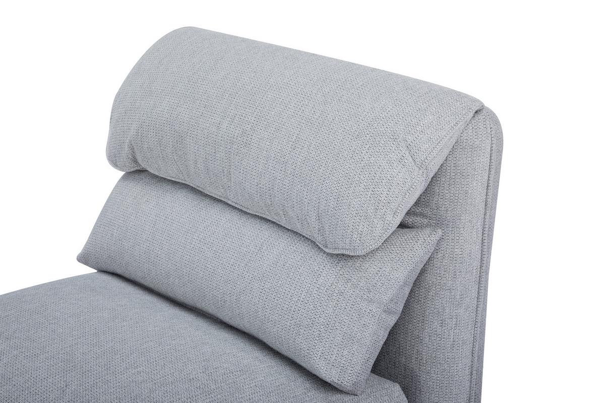 Schlafsessel Verve Hellgrau B: 78 cm - Hellgrau, Design, Textil/Metall (78/72/85cm) - Livetastic