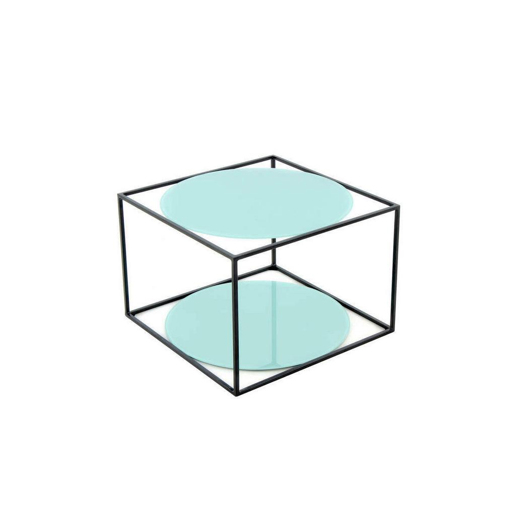 Beistelltisch In Würfelform Cody, Grün/Schwarz