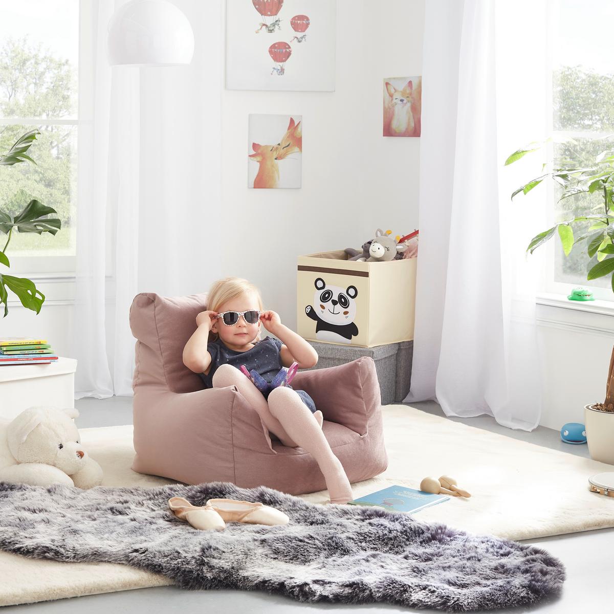 Sedací vak růžový - růžová, textil (70/55/70cm) - Modern Living