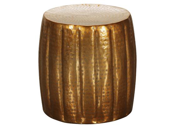 Beistelltisch Aus Handarbeit Jamal Goldfarben - Goldfarben, LIFESTYLE, Metall (38/38/42cm) - Livetastic Beistelltisch Aus Handarbeit Jamal Goldfarben - Goldfarben, LIFESTYLE, Metall (38/38/42cm) - Livetastic
