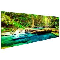 Leinwandbild Grün B: 120 Cm - Grün, Basics, Textil (120/40cm) - artgeist