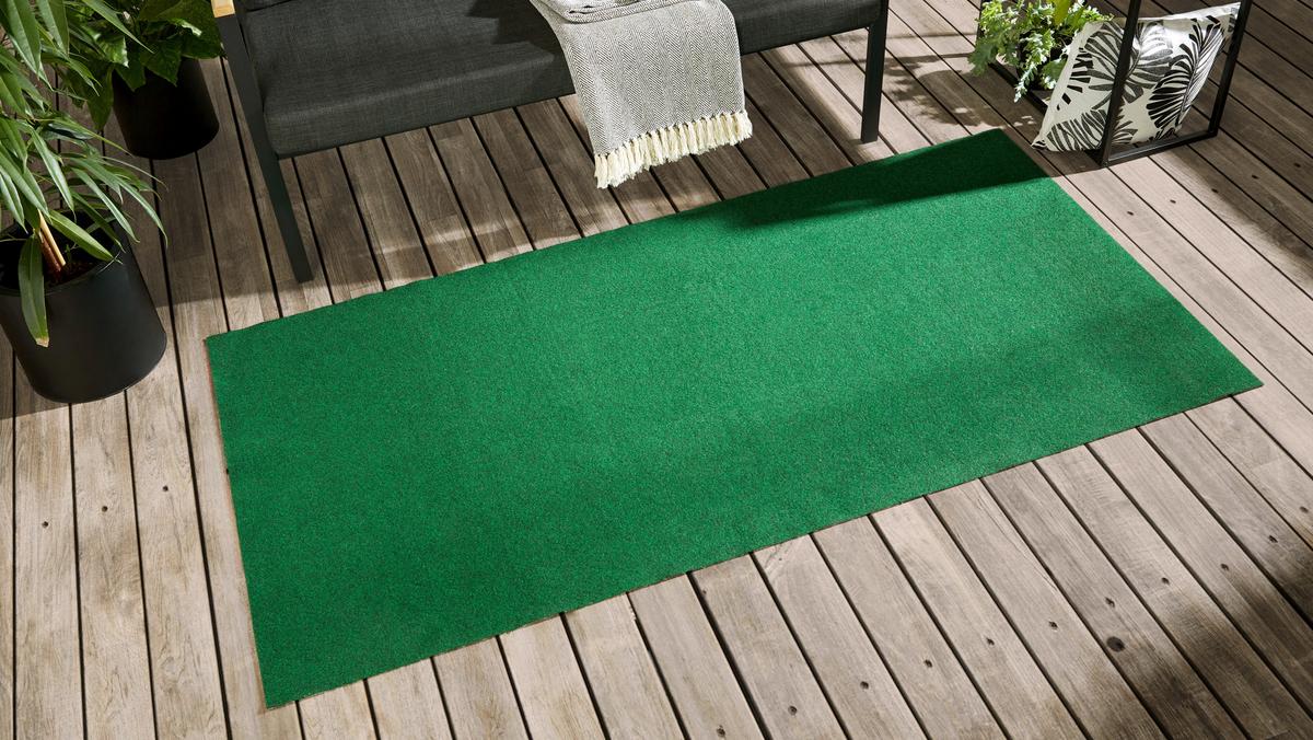Rasenteppich Sissi 100x200 Cm In Grün - Grün, Basics, Kunststoff (100/200cm) - Ondega