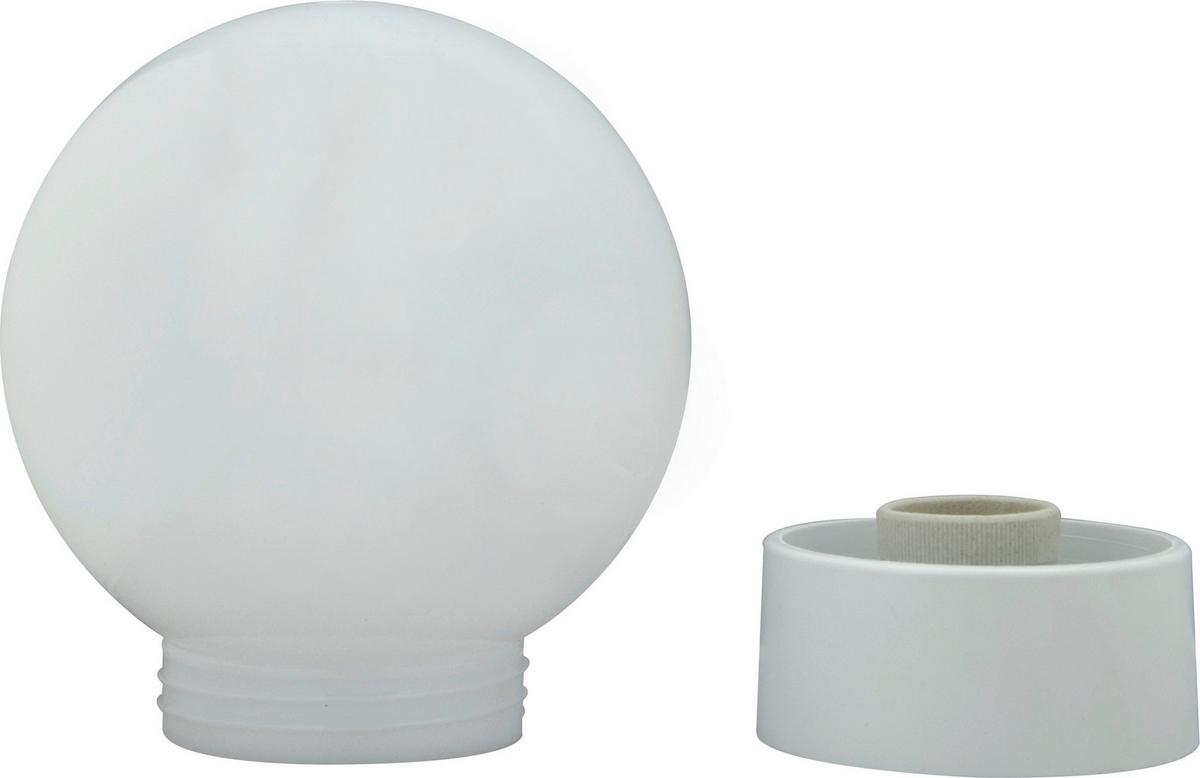 LED-Wandleuchte 1-Flammig, für In- und Outdoor - Weiß, Basics, Kunststoff (15/18cm)