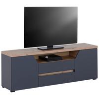 TV stolík PEPE - čierna/biela, Modern, kompozitné drevo/plast (160/58,4/40cm)