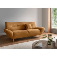 3-Sitzer-Sofa Drago, Goldfarben B: 205 cm - Wildeiche/Goldfarben, KONVENTIONELL, Textil (205/81/90cm) - MID.YOU