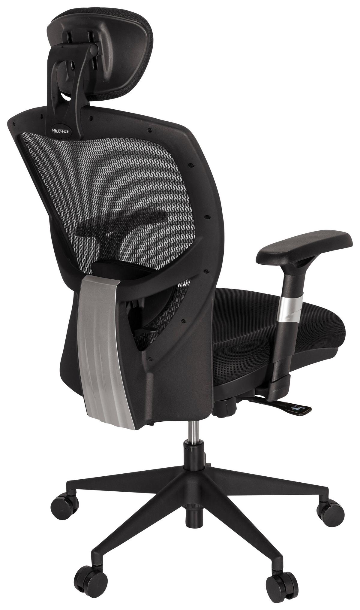 Bürostuhl Venus Base Schwarz Bis 120 Kg - Schwarz, Basics, Kunststoff/Textil (66/117/65cm) - MID.YOU