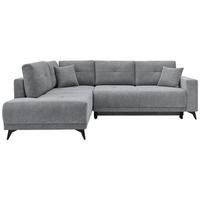 Ecksofa Texas Recr-Links Grau S: ca. 203x259 cm - Schwarz/Grau, KONVENTIONELL, Holz (203/259cm)