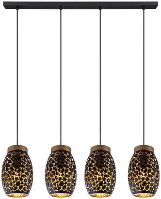 Hängeleuchte L: 90 cm Hängeleuchte Narri Schwarz Matt