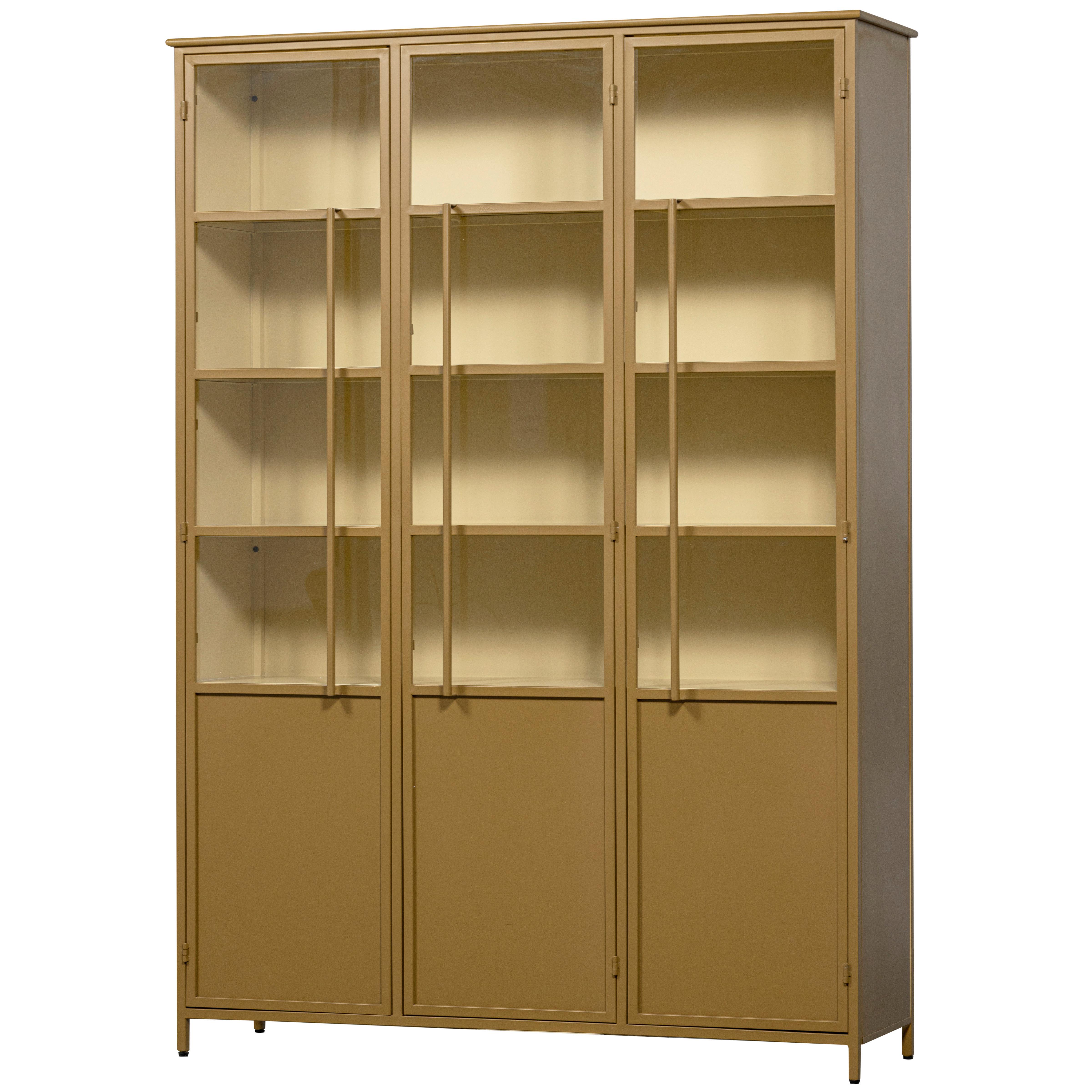 VITRINE Exhibit Honig B: 140 cm - Honig, Design, Glas/Metall (140/200/40cm) - Livetastic
