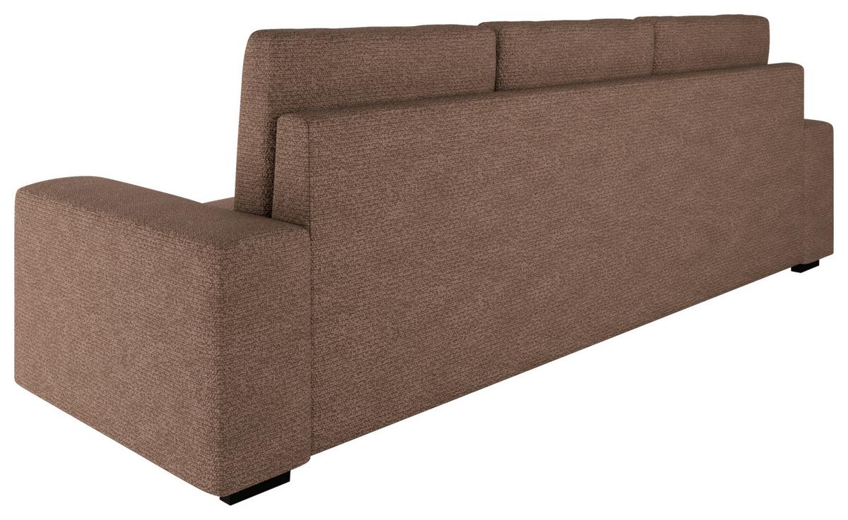 Schlafsofa Roland, Altrosa B: 239 Cm - Beige/Schwarz, Design, Textil (239/91/92cm) - MID.YOU