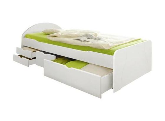 Stauraumbett Erna 90x200 cm Weiß - Weiß, Basics, Holz (90/200cm) - Livetastic Stauraumbett Erna 90x200 cm Weiß - Weiß, Basics, Holz (90/200cm) - Livetastic