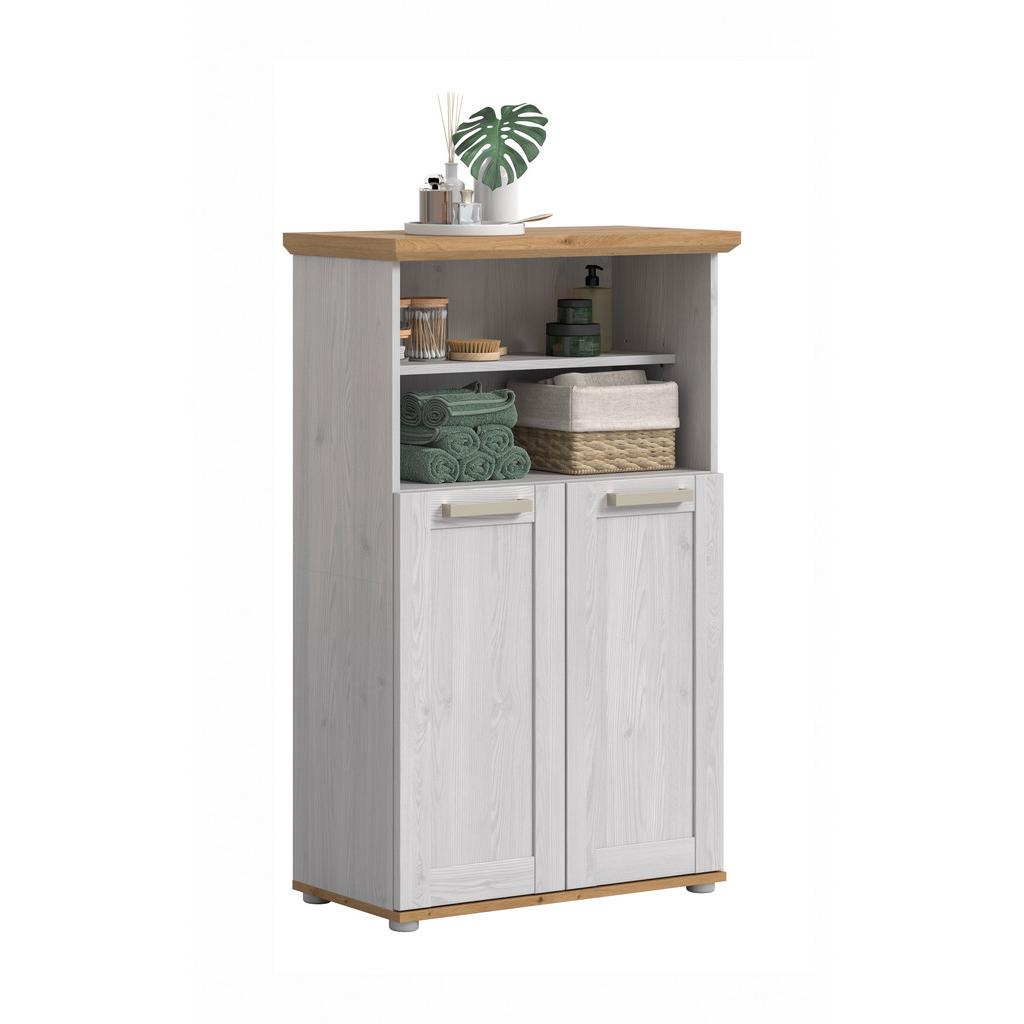 Midischrank Verona Eiche Dekor /Lärchefarben B: 74cm