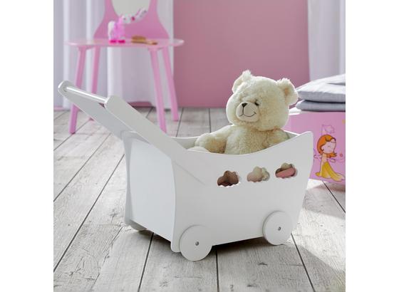 Vozík Pre Bábiky Amy - biela, Moderný, drevo (35,5/49/67cm) - Mömax modern living Vozík Pre Bábiky Amy - biela, Moderný, drevo (35,5/49/67cm) - Mömax modern living