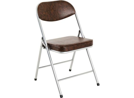 Klappsessel Kurt Stahl Pvc - Alufarben/Braun, MODERN, Metall (47/79/53cm) Klappsessel Kurt Stahl Pvc - Alufarben/Braun, MODERN, Metall (47/79/53cm)