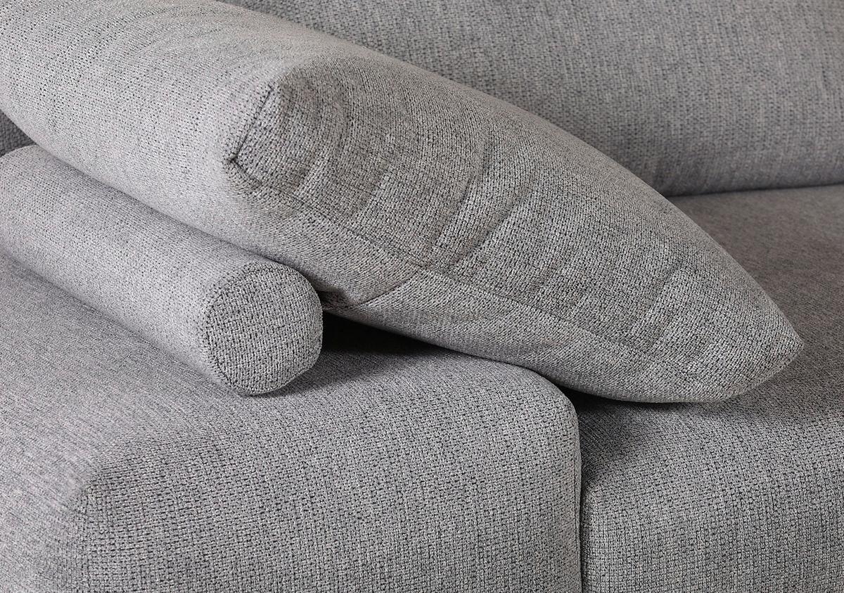 Ecksofa Bolzano - Schwarz/Grau, KONVENTIONELL, Textil (310/240cm) - MID.YOU