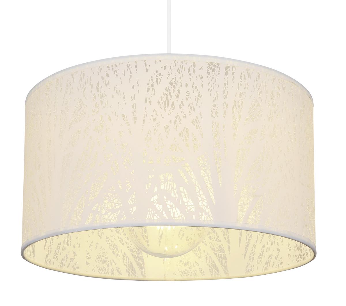 Hängeleuchte Leif - Weiß, Design, Kunststoff/Metall (38/120cm) - Globo