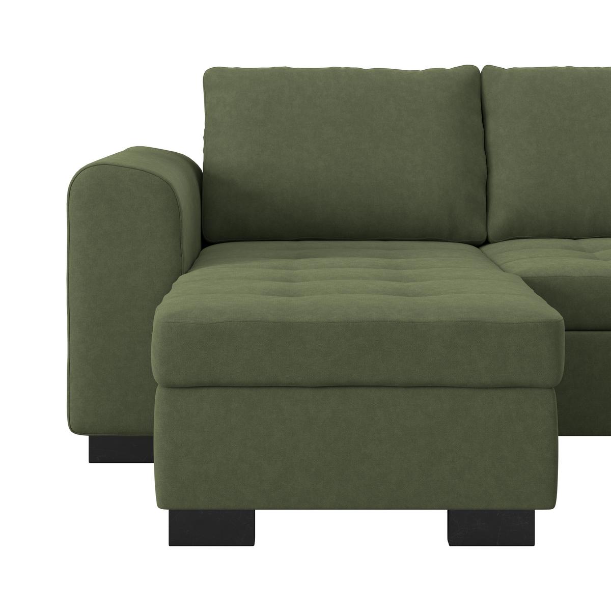 SEDACÍ SOUPRAVA MALTE - šedá/černá, Moderní, textil/plast (178/305/155cm) - Luca Bessoni