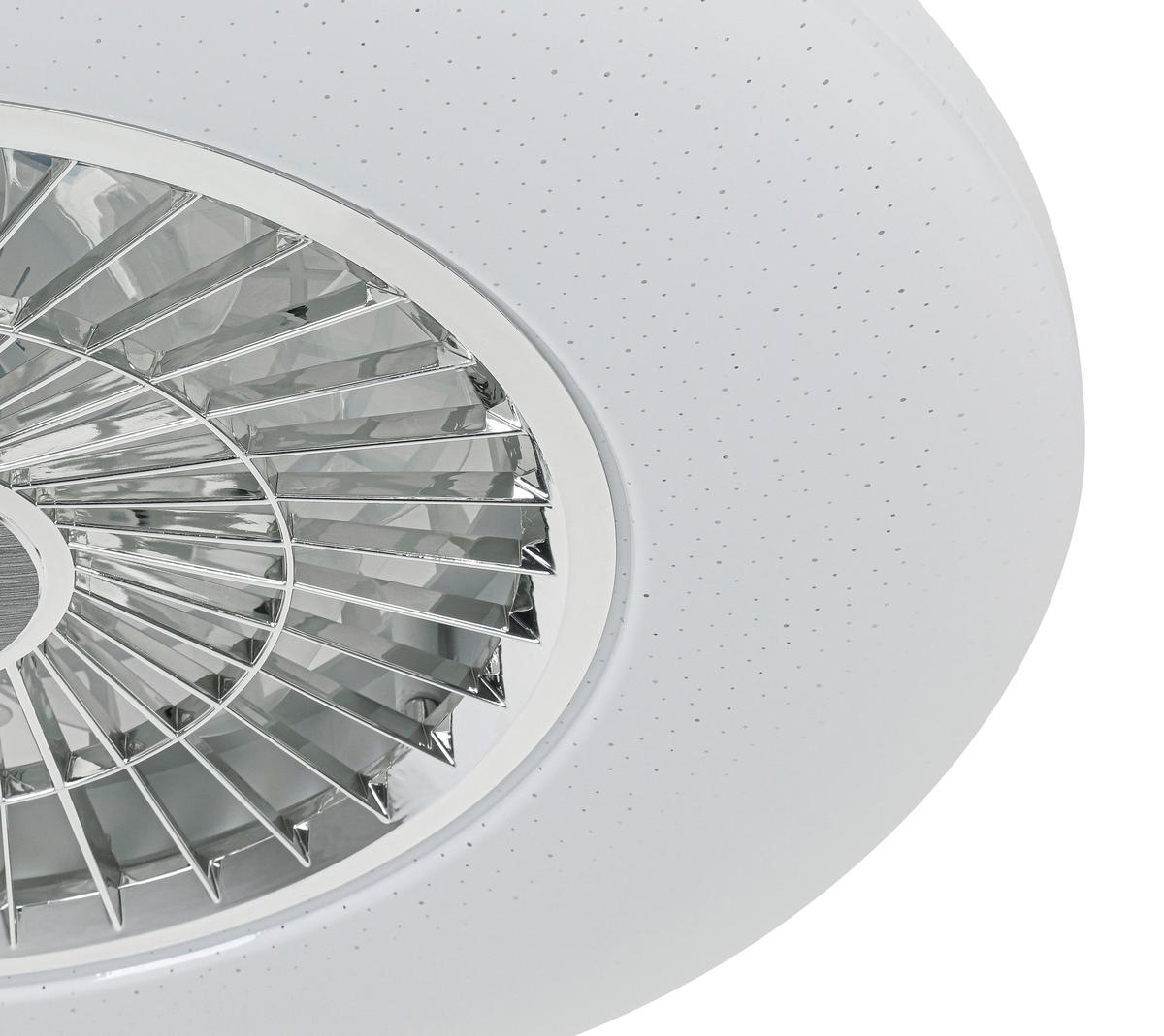 STROPNÉ LED SVIETIDLO LUFTIKU - biela/chrómová, Konventionell, kov/plast (58/14,5cm) - Premium Living