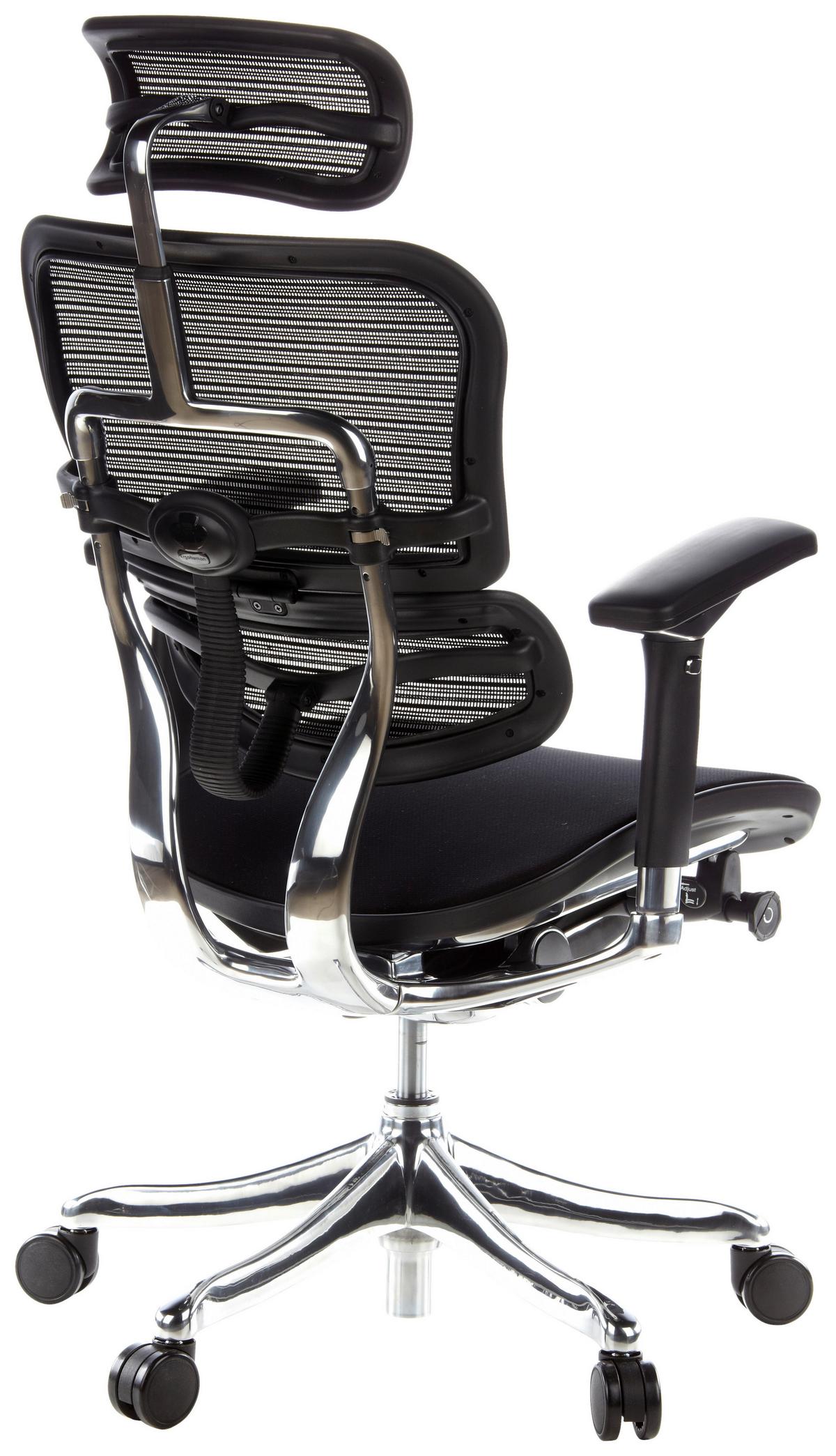 Drehstuhl Ergohuman Ultra G Grau B: 65 Cm - Silberfarben/Grau, MODERN, Kunststoff/Textil (65/114 - 132/60cm) - MID.YOU