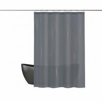 Duschvorhang Romana 100% Polyester, ca. 180x180 cm - Grau, Basics, Textil (180/180cm) - MSV