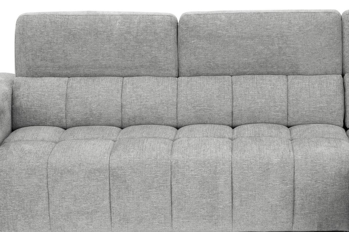 Sedací souprava MELBOURNE, pravá, šedá - šedá/černá, Moderní, kov/dřevo (285/182cm) - Based