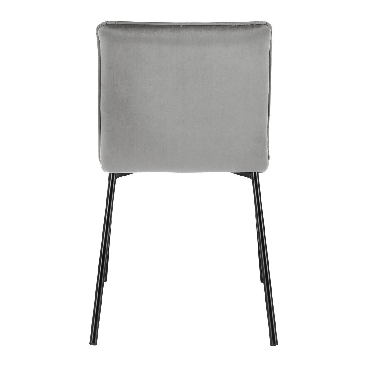Židle DARLA šedá - černá/světle šedá, Moderní, kov/dřevo (49/81/55cm) - Bessagi Home