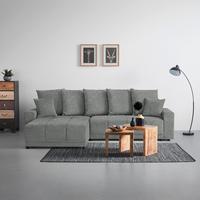 Rohová sedačka ALATRI, oboustranná,šedá,s polštáři - šedá/černá, Moderní, textil/plast (289/90/176cm) - Based