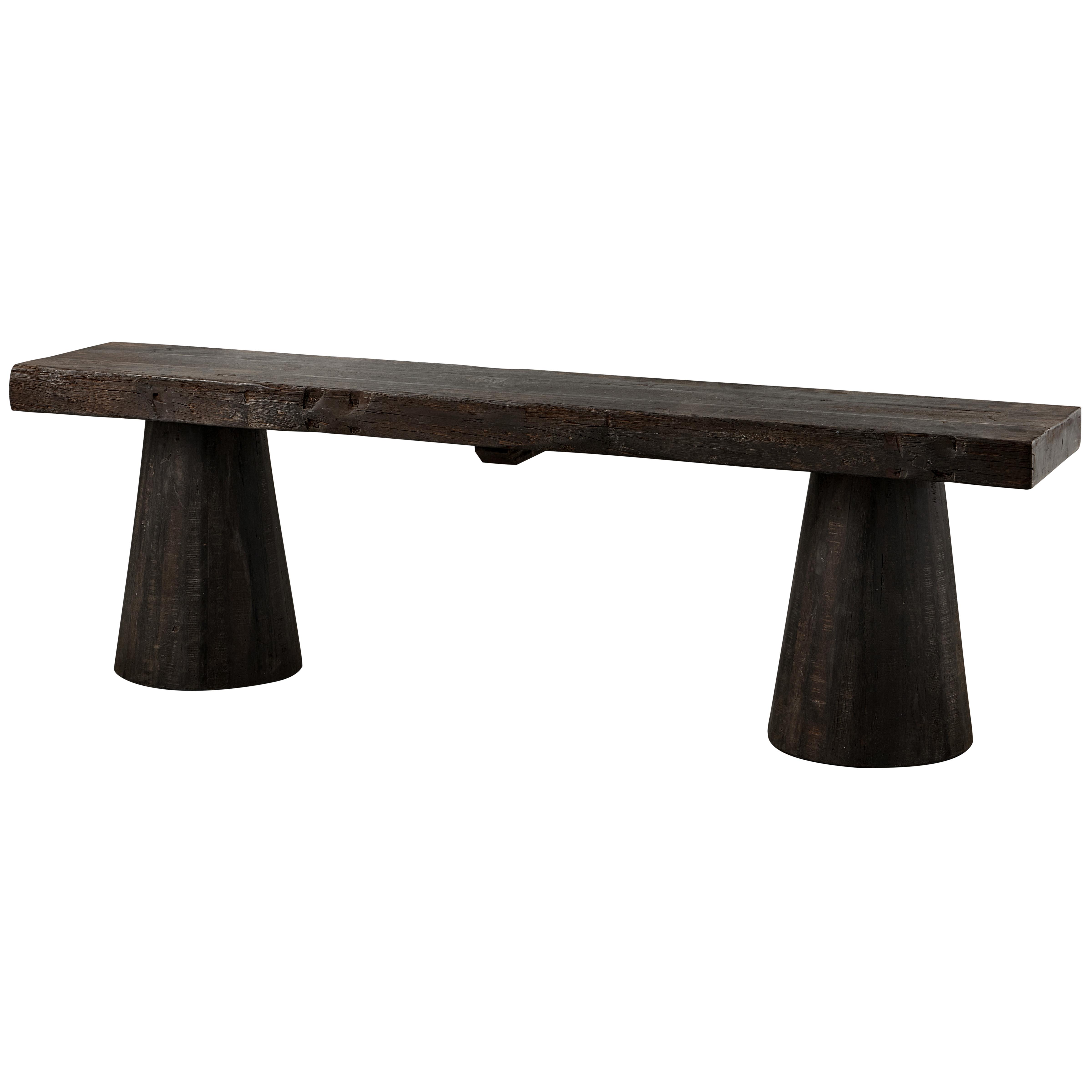 SITZBANK Clyde Dunkelbraun B: 150cm - Dunkelbraun, Design, Holz (150/45/30cm) - Livetastic