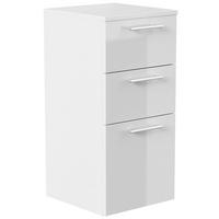 MIDISCHRANK Weiß Hochglanz B: 35,2cm - Weiß Hochglanz, Basics, Holzwerkstoff (35,2/75/36,8cm) - MID.YOU