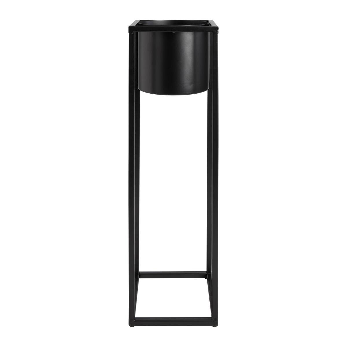 obal na květináč OLE -TOP- - černá, Moderní, kov (15/50/15cm) - Mömax
