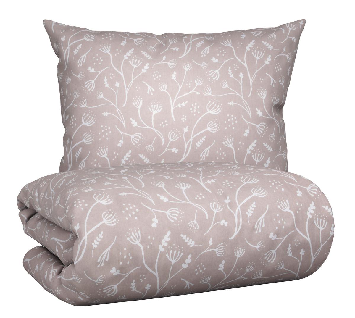 Posteľná bielizeň Frida, 70/90 140/200cm - piesková, Konventionell, textil (140/200cm) - Modern Living