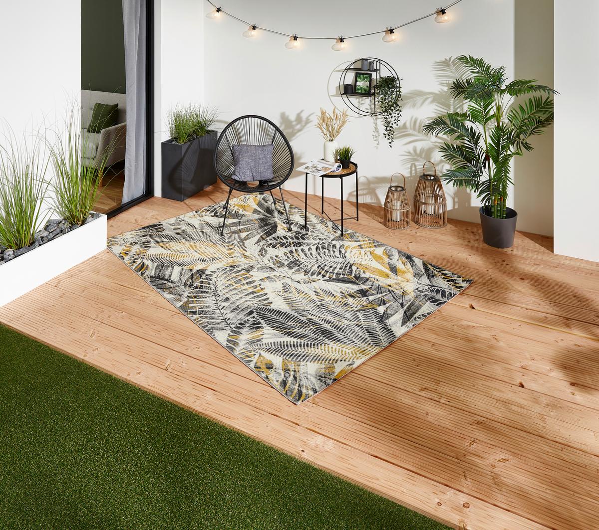 KOBEREC TKANÝ NA PLOCHO PORTLAND - vícebarevná, plast (120/170cm)