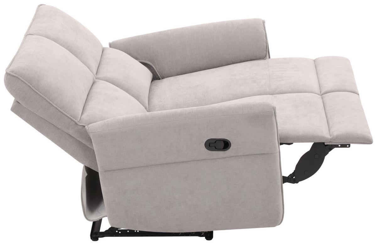 2-Sitzer-Sofa Redon Grau B: 143 cm - Schwarz/Grau, Basics, Holz/Textil (143/103/92cm) - Livetastic