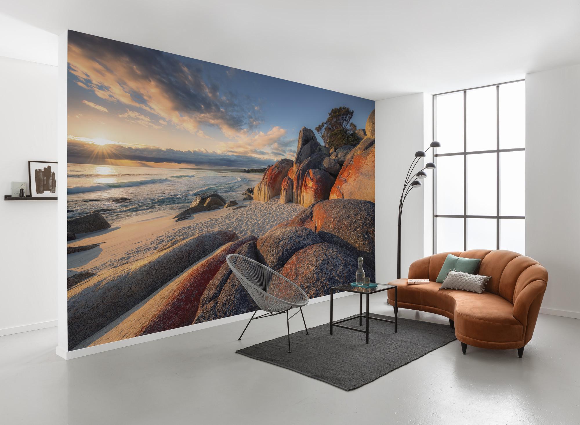 Fototapete Bay Of Fires - Multicolor, Trend, Textil (400/280cm)