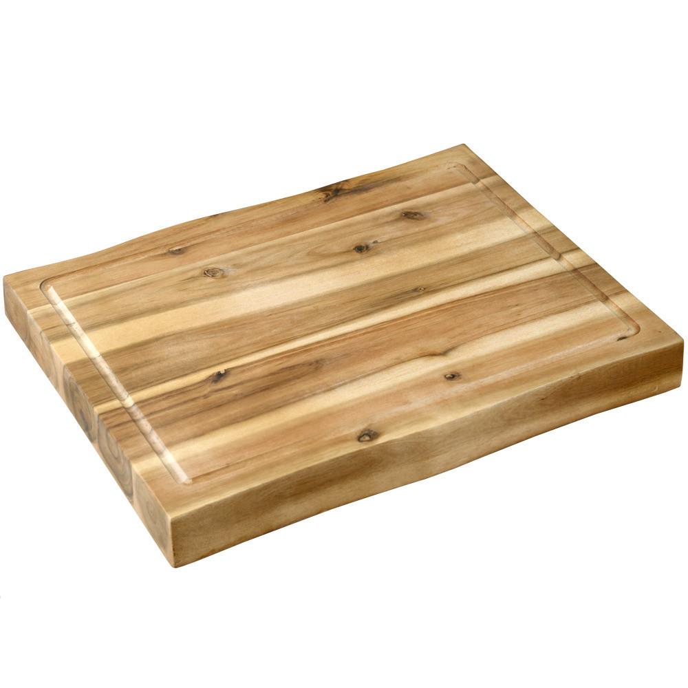 Servierbrett Akazie, BxHxT: 48x7x36,5 cm - Akaziefarben, Basics, Holz (48/7/36,5cm) - Kesper