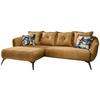 Ecksofa Baggio Mit Kissen Gelb - Gelb/Multicolor, MODERN, Holz/Textil (162/277cm) - Livetastic