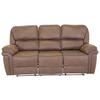 3-sitzer-sofa Saranda - Schwarz/Braun, Design, Kunststoff/Textil (206/96/98cm) - Livetastic