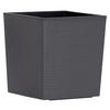Pflanzentopf Anthrazit B: 40 cm - Anthrazit, Basics, Kunststoff (40/41,5/40cm) - Siena Garden