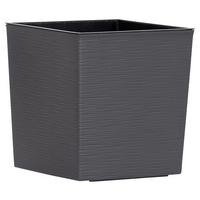 Pflanzentopf Anthrazit B: 40 Cm - Anthrazit, Basics, Kunststoff (40/41,5/40cm) - Siena Garden