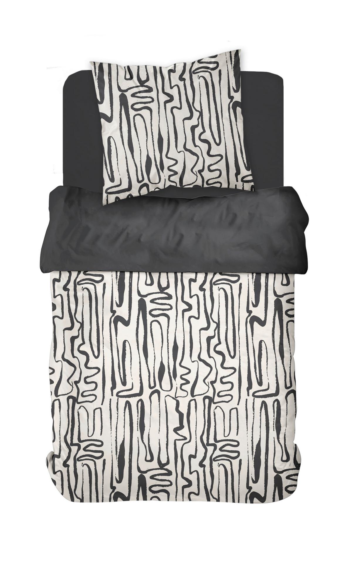 POVLEČENÍ SUNSHINE - černý chrom, Moderní, textil (140/200cm)