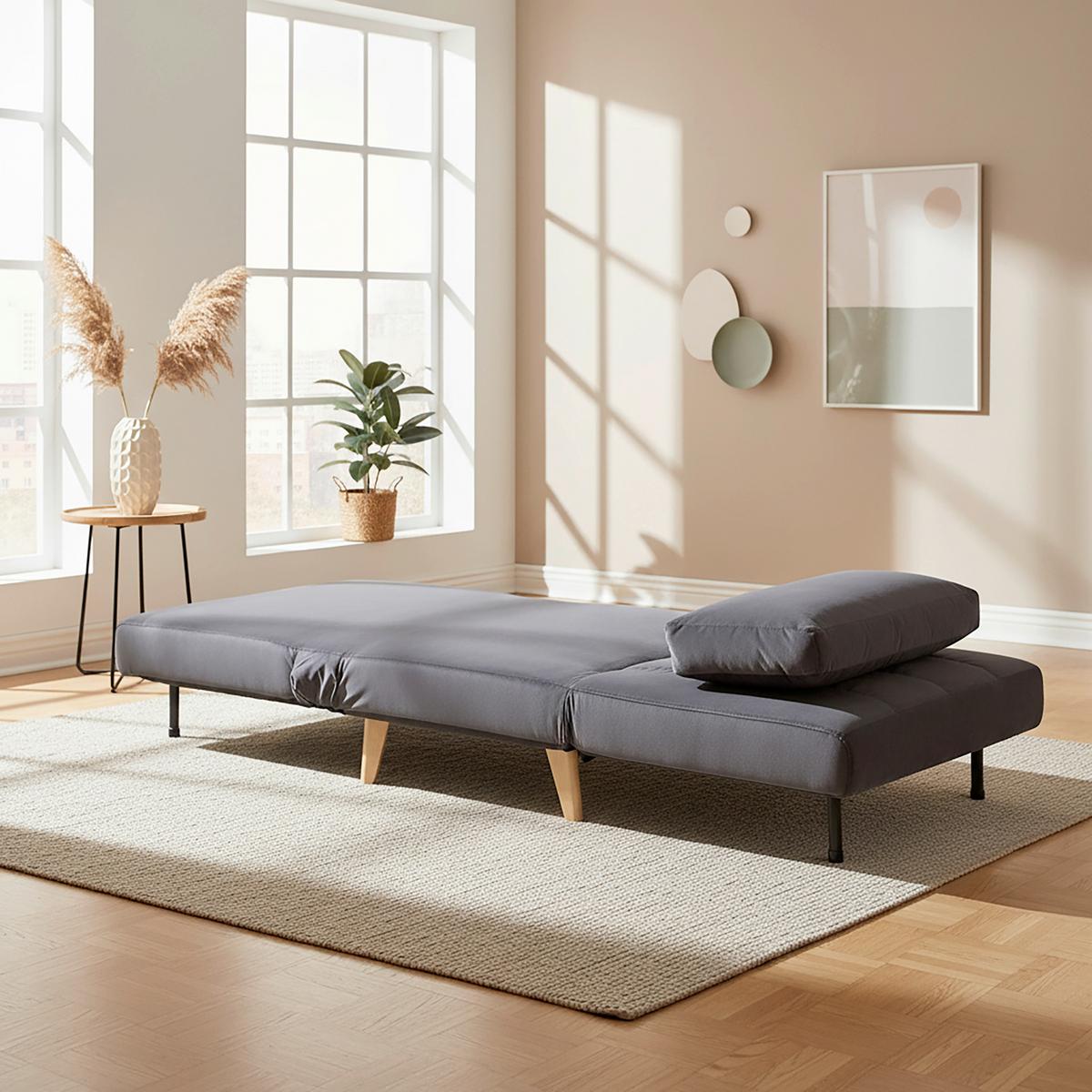 Rozkladacie kreslo Levin - sivé - Modern (103/94/82cm) - P & B