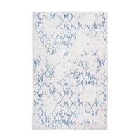 FLACHWEBETEPPICH Blau/Weiß - Blau/Weiß, KONVENTIONELL, Textil (120/180cm) - Kayoom