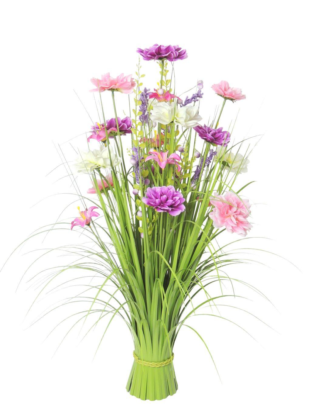 Kunstblume Anja - Pink/Lila, Basics, Kunststoff/Textil (35/70cm) - Luca Bessoni