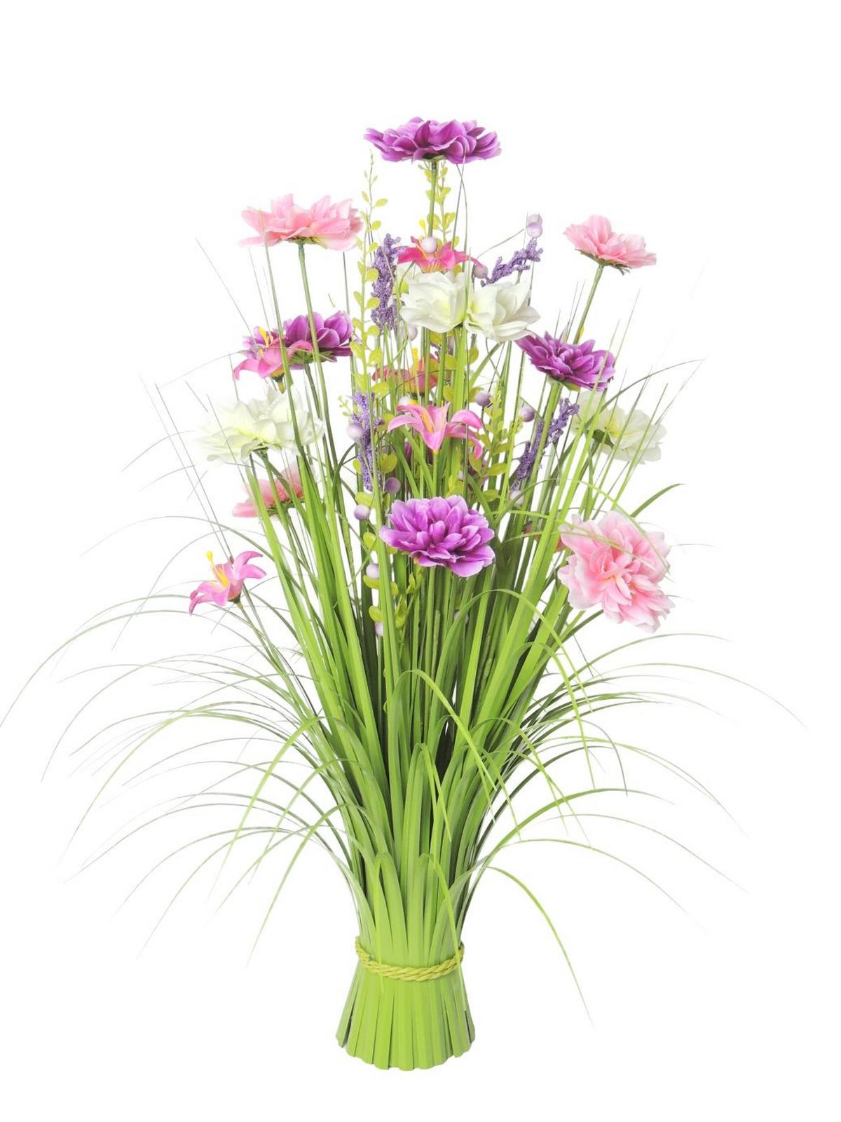 Kunstblume Anja - Pink/Lila, Basics, Kunststoff/Textil (35/70cm) - Luca Bessoni