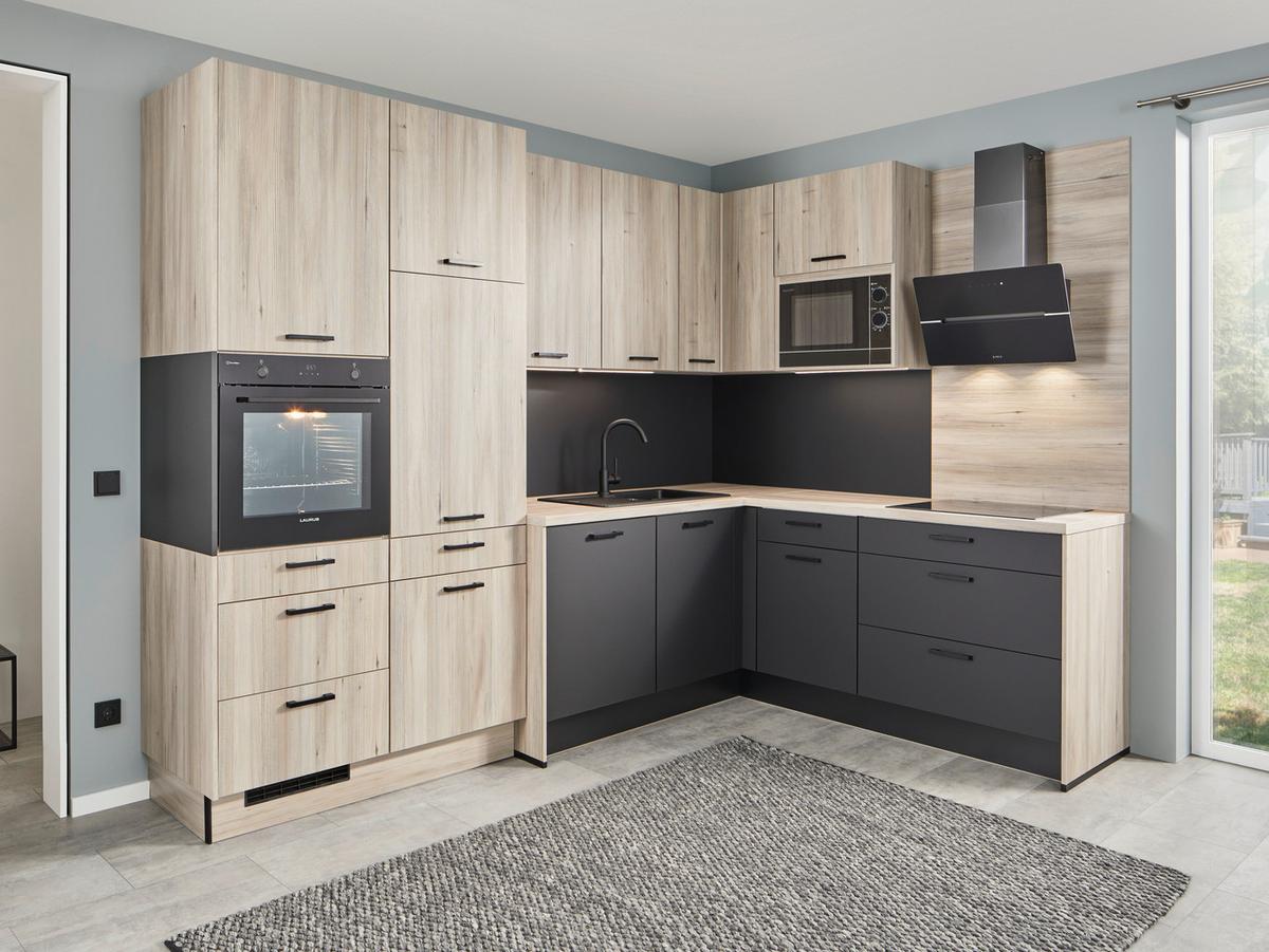 Eckküche Pn100/210 - Design, Holzwerkstoff (298/205cm) - Pino