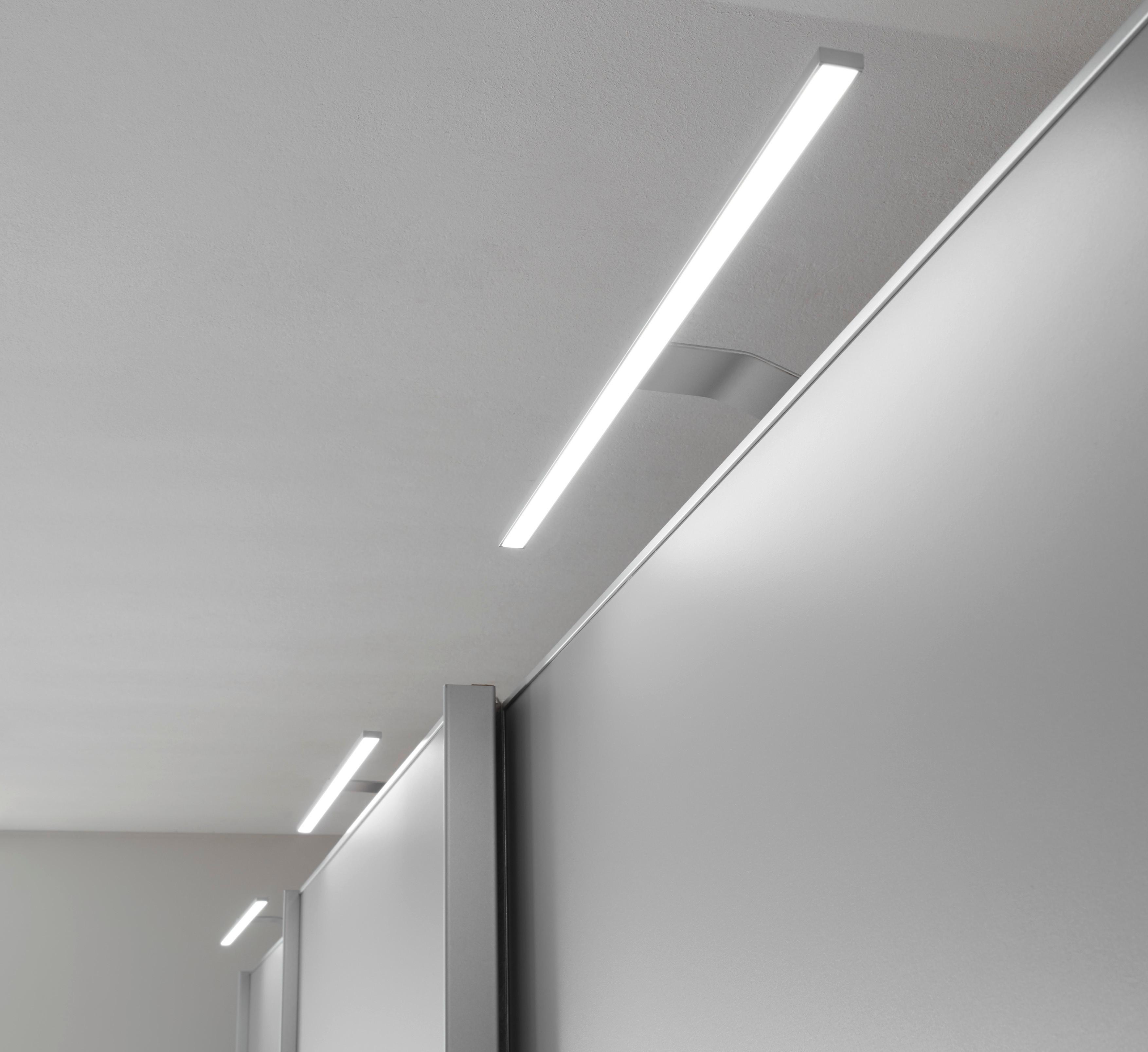 Aufbauleuchte Switch Alufarben 3er-Set + Fernbedienung - Alufarben, KONVENTIONELL, Metall